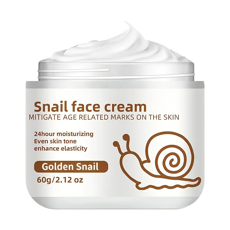 Water Ice Levin Snail Face Cream - Lightly Moisturizing, Non-Sticky, Hydrating Formula for All Skin Types, Transparent with Golden Snail Extracts