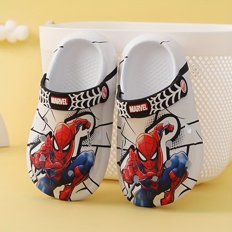 Boys' Summer Slippers Adult Home Slippers Spider-Man Soft Sole Lightweight Garden Shoes Clogs