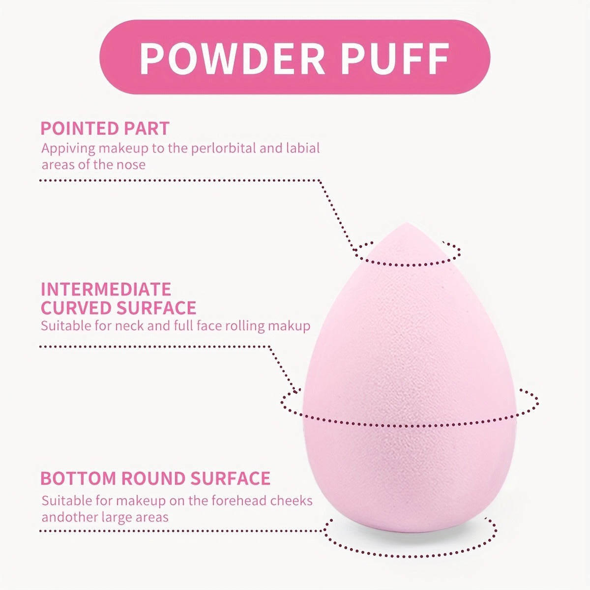 1pc Ultra-Soft Hydrophilic PU Makeup Sponge - Dual-Use, Wet & Dry Beauty Blender for Flawless Foundation Application, Fragrance-Free, Suitable for All Skin Types