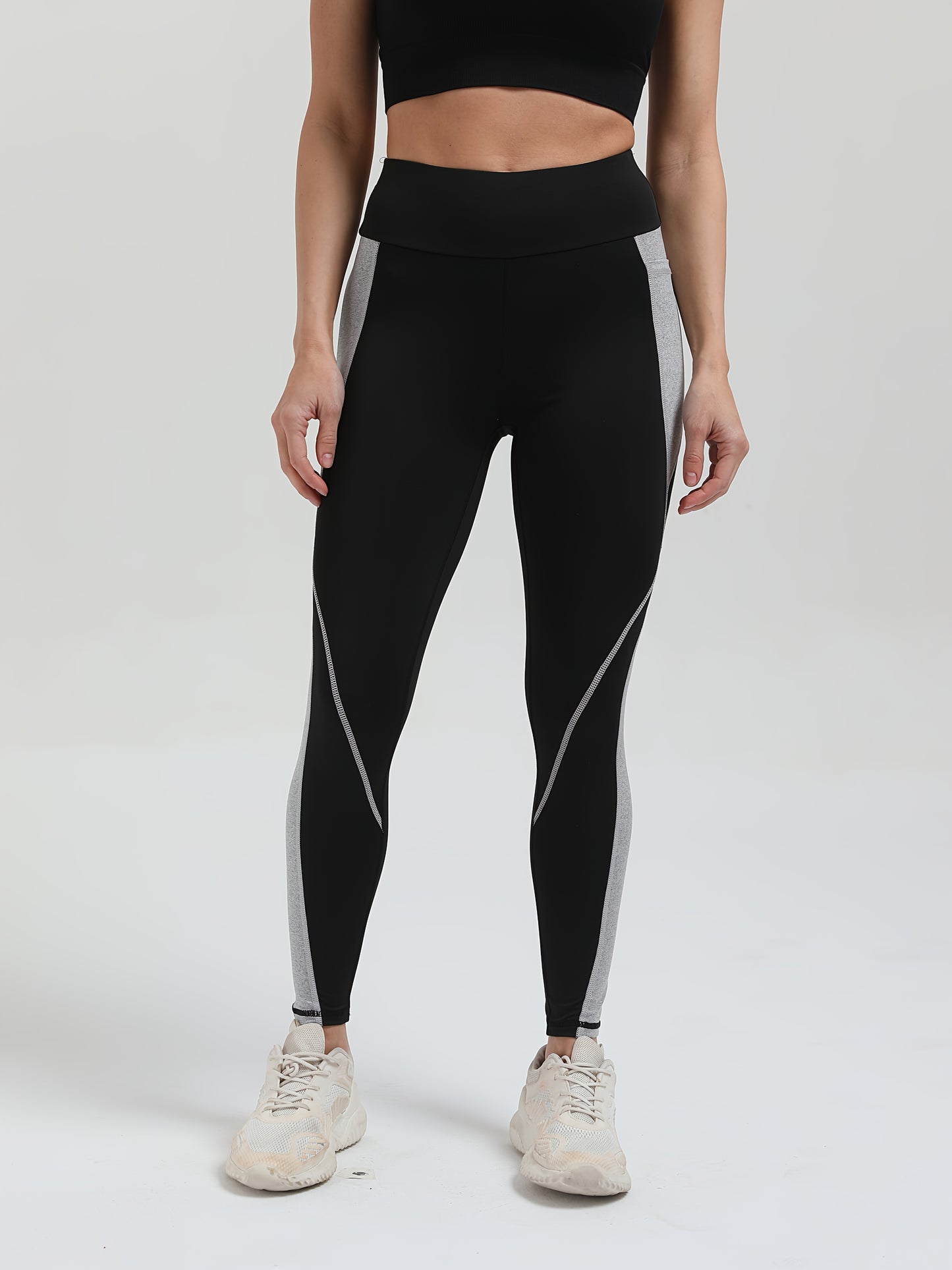 Women's High-Stretch Yoga Leggings with Pockets - Breathable, Non-See-Through Activewear for Running & Fitness