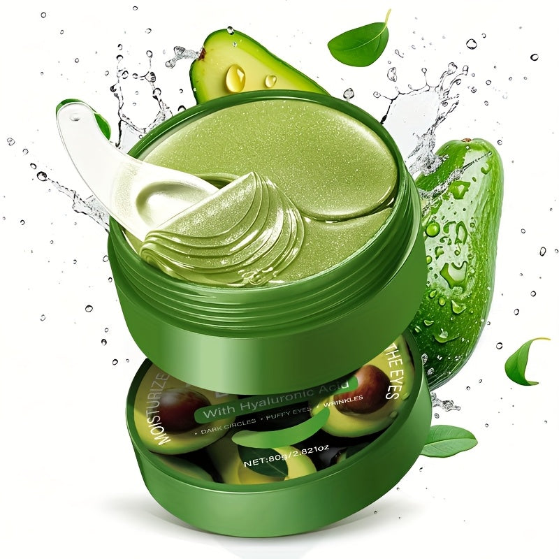 80g Hyaluronic Acid and Avocado Eye Essence Patch. It tightens the eye Light Beige, brightens the complexion, provides deep hydration and is hypoallergenic, suitable as eye makeup primer to Moisturizing Light Beige before app