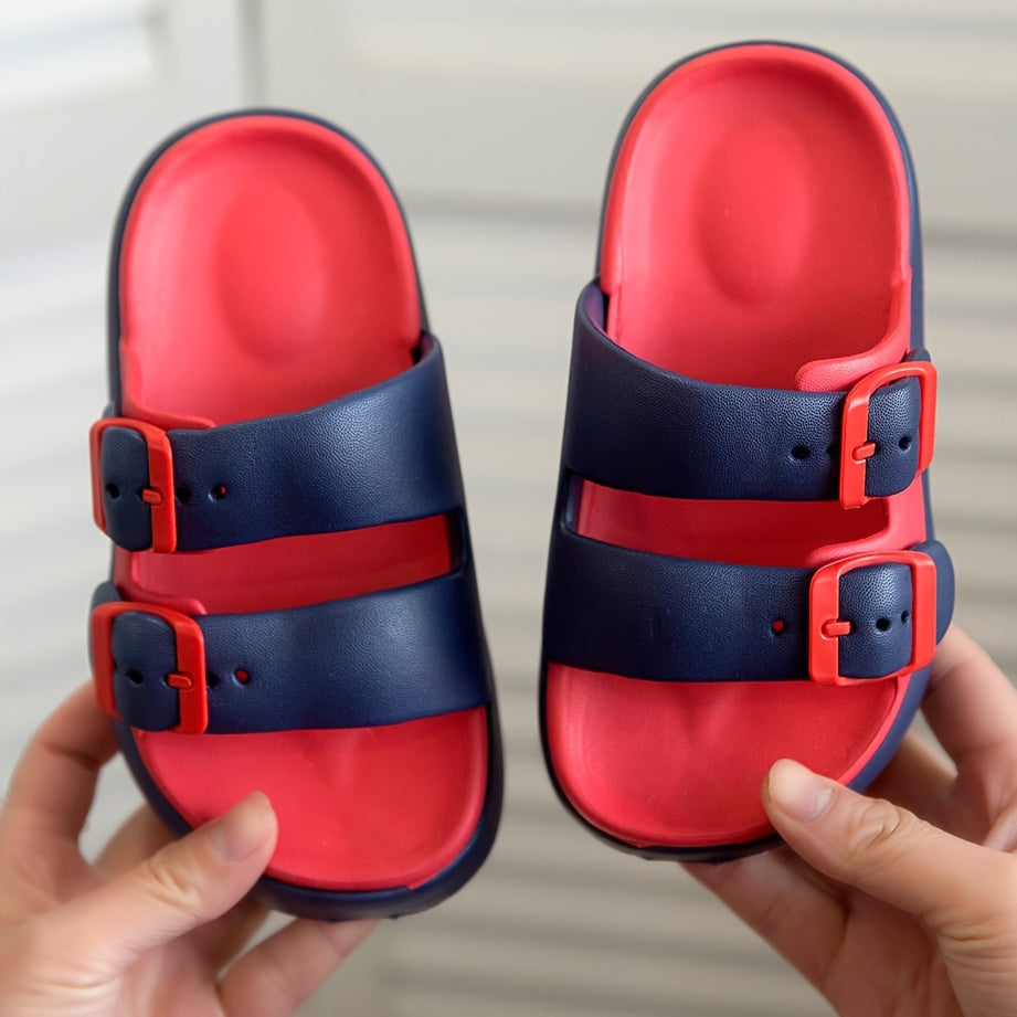 New Fashionable And Stylish Slippers for Boys, Featuring a Simple Design, Comfortable Open-Toe Sole, Breathable, Non-Slip, Suitable for Home, Outdoor, Adventure, Leisure, And Water Play, Ideal for Both Boys And Girls, All Sea