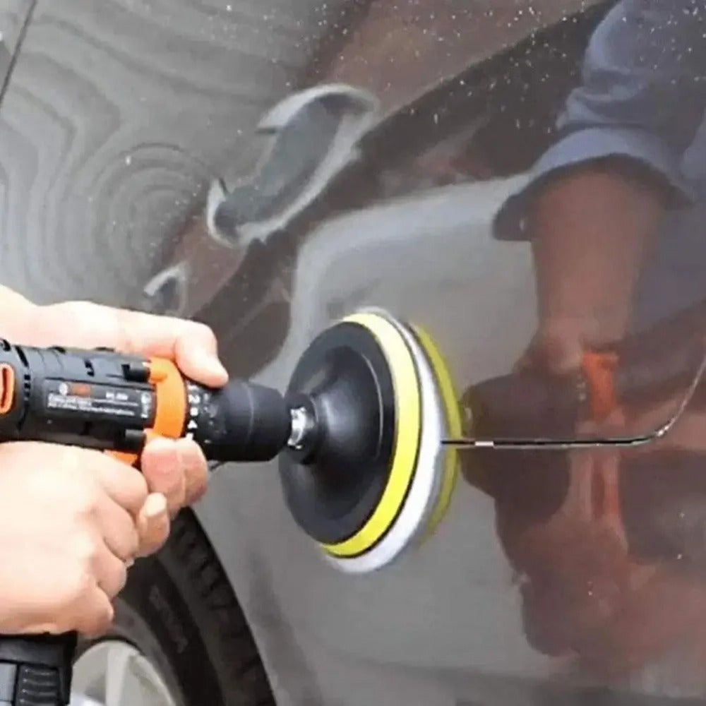 6-Piece Car Polishing Kit, 3/4 Inch Soft Wool Pad, Waxing & Polishing Buffing Disc, Scratch Removal Tool, Cordless Electric Drill Accessory, Home Improvement Tool Set