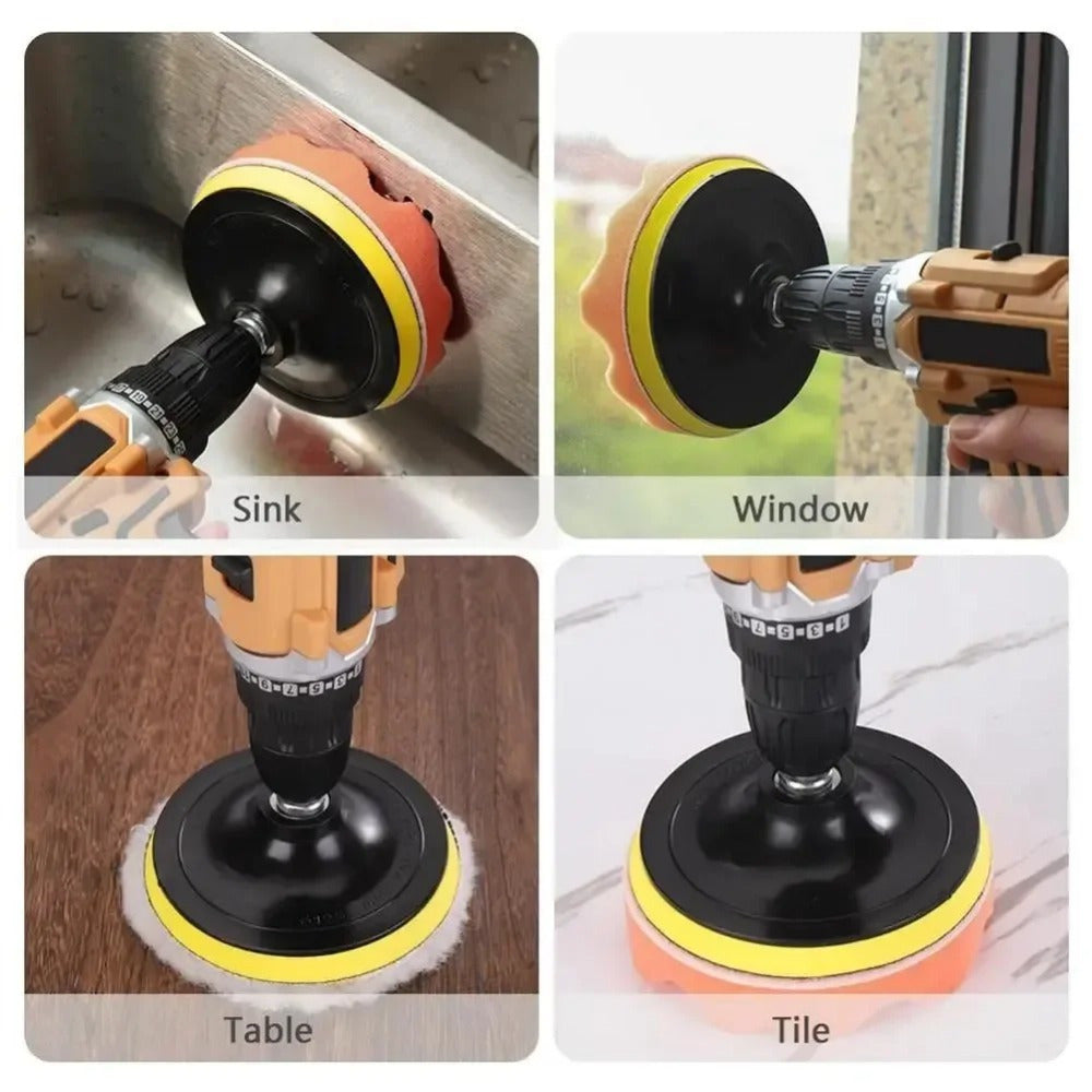 6-Piece Car Polishing Kit, 3/4 Inch Soft Wool Pad, Waxing & Polishing Buffing Disc, Scratch Removal Tool, Cordless Electric Drill Accessory, Home Improvement Tool Set