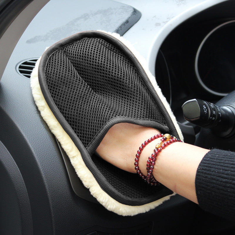 Ultra-Soft Microfiber Car Cleaning Glove, 24.99cm x 8.89cm, Perfect for Auto Detailing & Maintenance