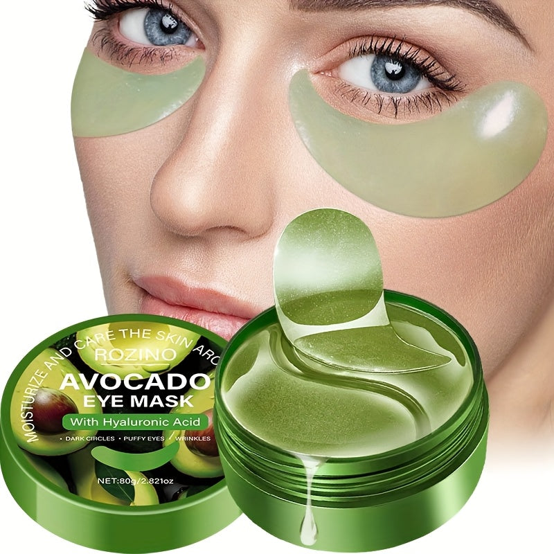 80g Hyaluronic Acid and Avocado Eye Essence Patch. It tightens the eye Light Beige, brightens the complexion, provides deep hydration and is hypoallergenic, suitable as eye makeup primer to Moisturizing Light Beige before app