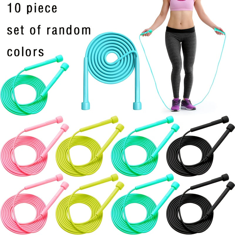 Adjustable Anti-Tangle Jump Rope for Men & Women - Professional Speed Training PVC Rope, Ideal for Home Fitness, Weight Loss, Boxing, and Endurance Exercises, Available in Black, Pink, Blue, Yellow, Green, Jump Ropes for Trai