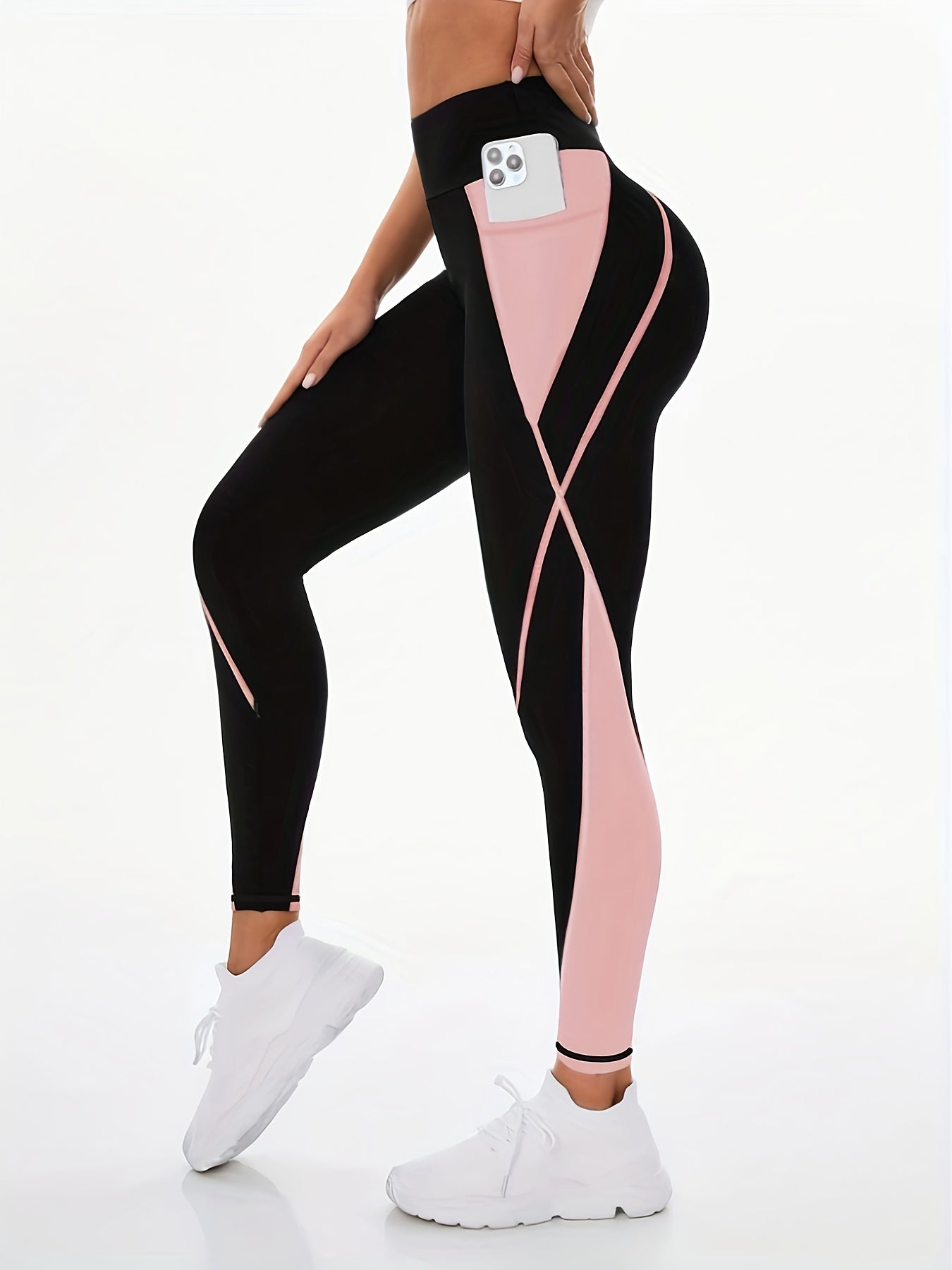 Women's High-Stretch Yoga Leggings with Pockets - Breathable, Non-See-Through Activewear for Running & Fitness