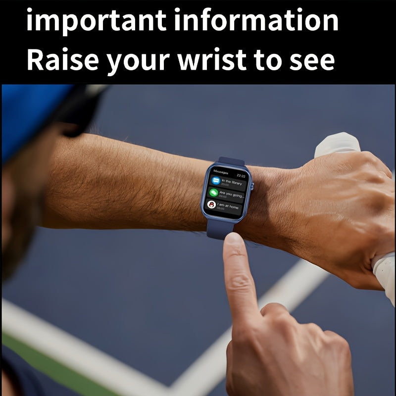 Unisex Smart Watch with Wireless Calling, Weather Updates, Multiple Sports And Fitness Tracking Features, Material, And a 1.83-Inch HD Display. Over 100 Sports Modes, an Ideal Gift.