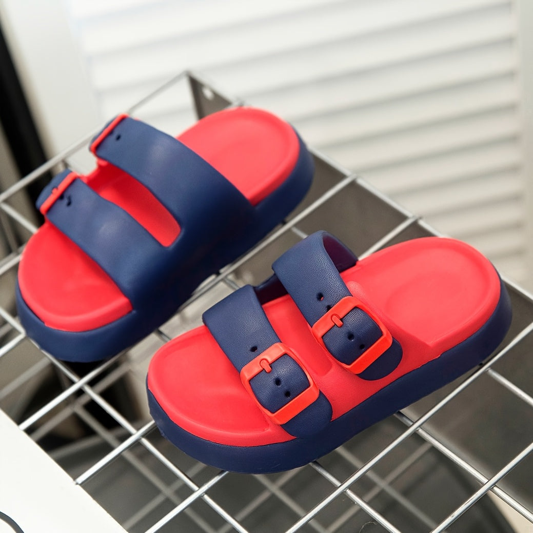 New Fashionable And Stylish Slippers for Boys, Featuring a Simple Design, Comfortable Open-Toe Sole, Breathable, Non-Slip, Suitable for Home, Outdoor, Adventure, Leisure, And Water Play, Ideal for Both Boys And Girls, All Sea