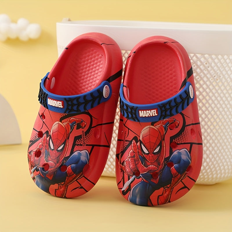 Boys' Summer Slippers Adult Home Slippers Spider-Man Soft Sole Lightweight Garden Shoes Clogs