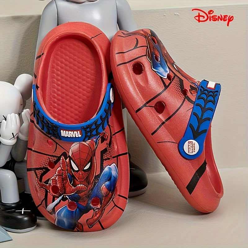 Boys' Summer Slippers Adult Home Slippers Spider-Man Soft Sole Lightweight Garden Shoes Clogs
