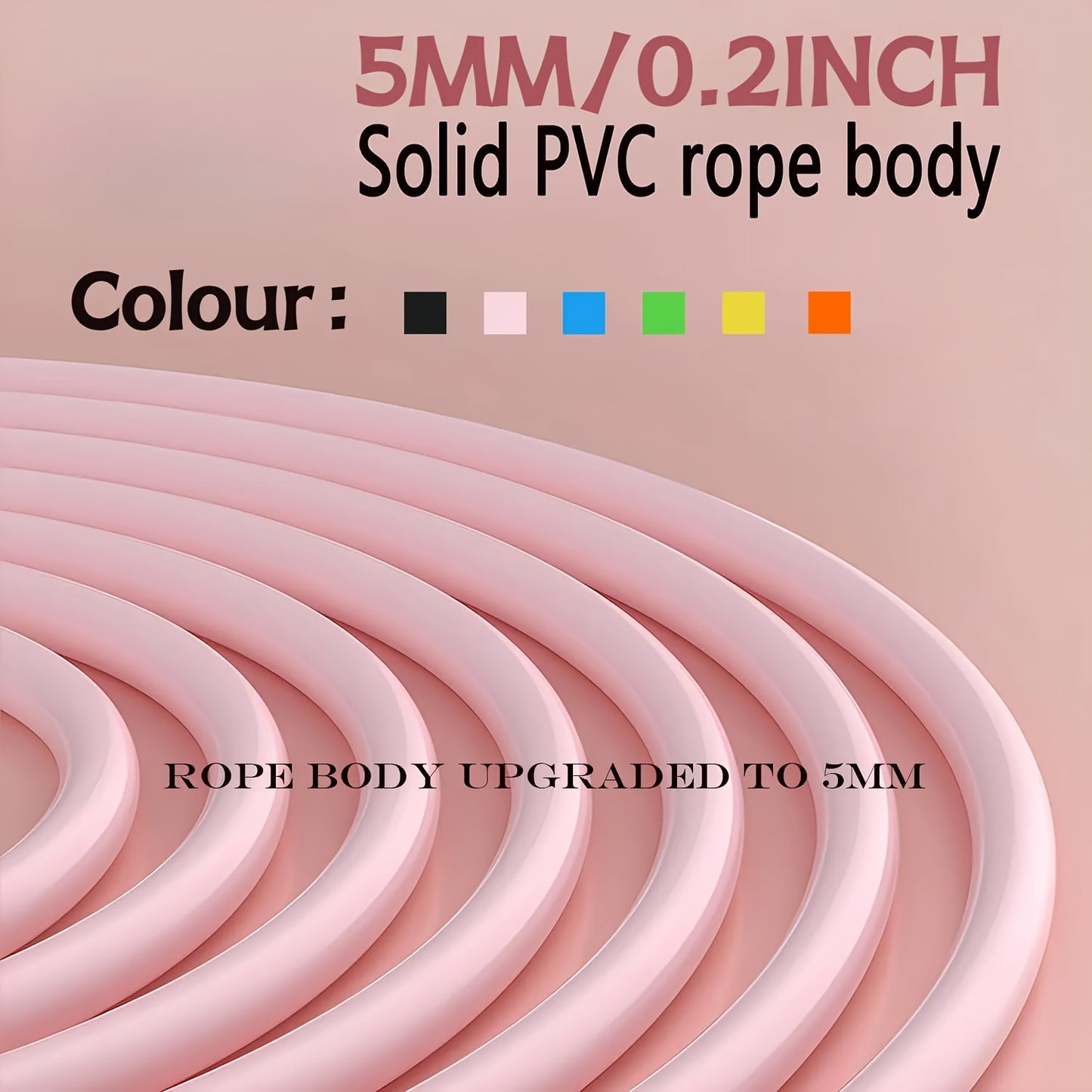 Adjustable Anti-Tangle Jump Rope for Men & Women - Professional Speed Training PVC Rope, Ideal for Home Fitness, Weight Loss, Boxing, and Endurance Exercises, Available in Black, Pink, Blue, Yellow, Green, Jump Ropes for Trai