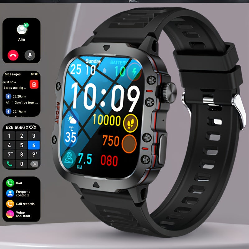 New Durable Smartwatch Men'S Wireless Call Sports Fitness AI Voice Outdoor 100+ Sports Mode Outdoor Smartwatch