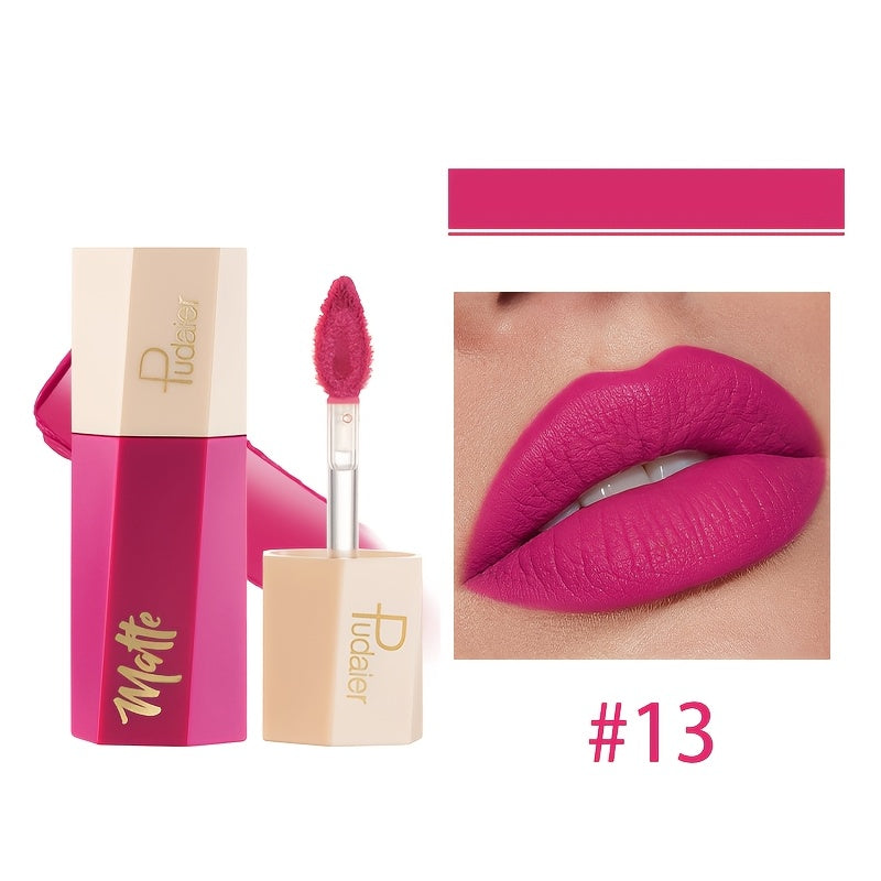 Non-Stick Long Lasting pink Lip Glaze Lip Mud Highly Saturated Matte Liquid Lipsticks Makeup Lip Gloss Christmas Gifts For Music Festival Anniversary gift Birthday gift