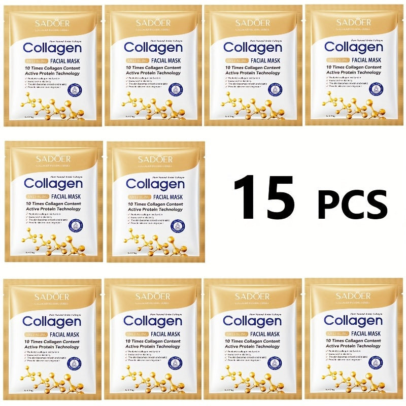 Collagen facial mask, aging Light Beige care product, makes you look younger. It contains collagen, moisturizes and replenishes water, deeply moisturizes and tightens Light Beige, a smooth, mild and non irritating facial Ligh