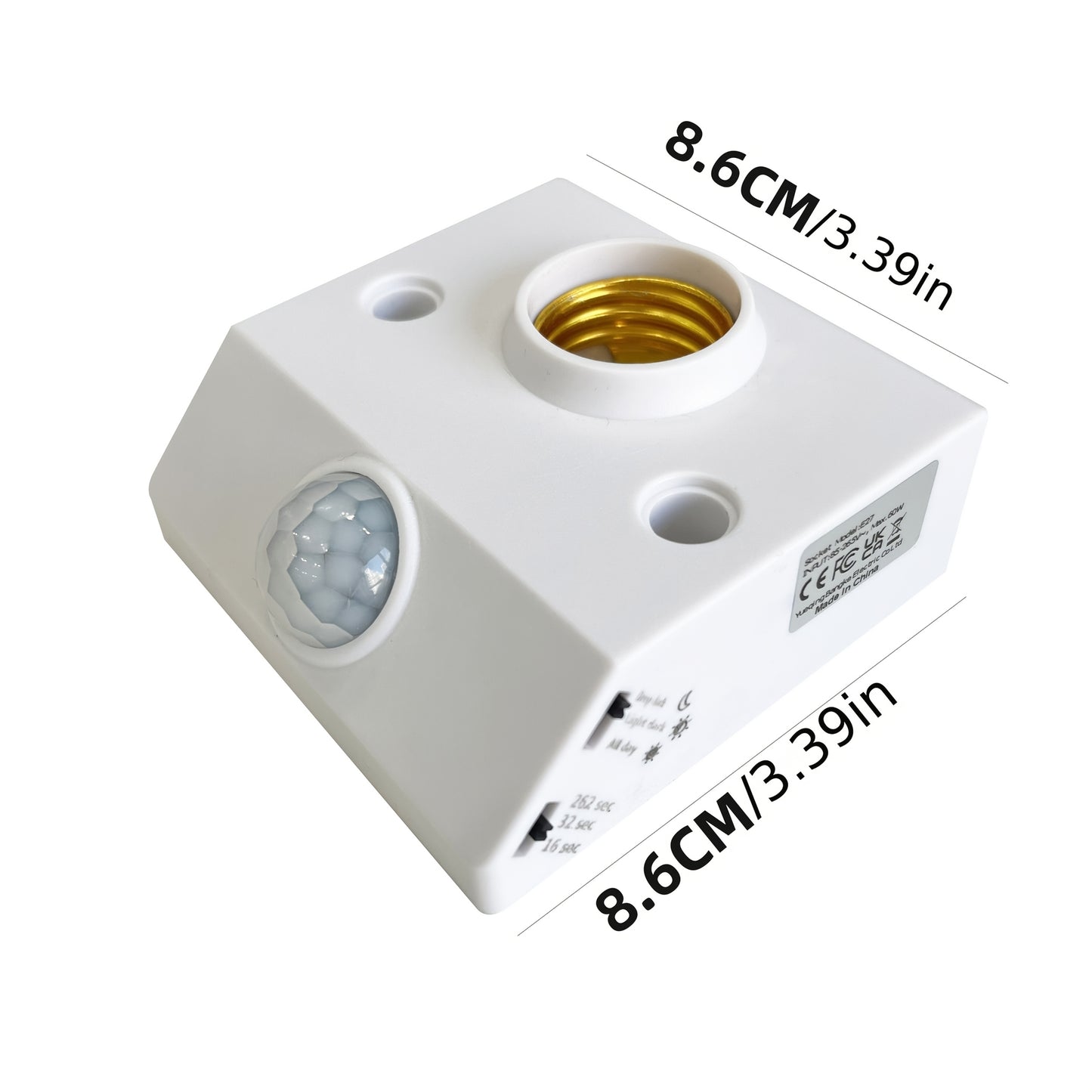 Easy-Install LED Motion Sensor Light - Automatic Infrared Human Detection, E26/E27 Base, Perfect for Indoor Use