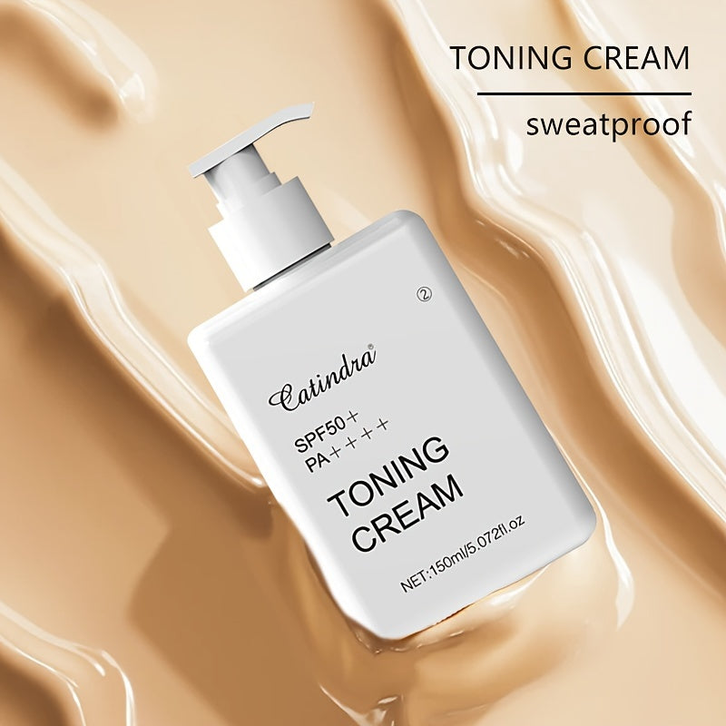 CATINDRA 4-in-1 Mineral Makeup Foundation & Concealer Cream - SPF50, Hyaluronic Acid Infused, Full Coverage for All Skin Tones