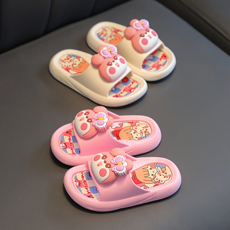 New Youngsters's Slippers Cute Animal Dinosaur Rabbit Four Seasons New Fashion Beach Shoes Cartoon Bathroom Anti-slip Lightweight Handsome Trekking Shoes Indoor and Outdoor Open-toed Breathable Quick-drying Comfortable Bathin