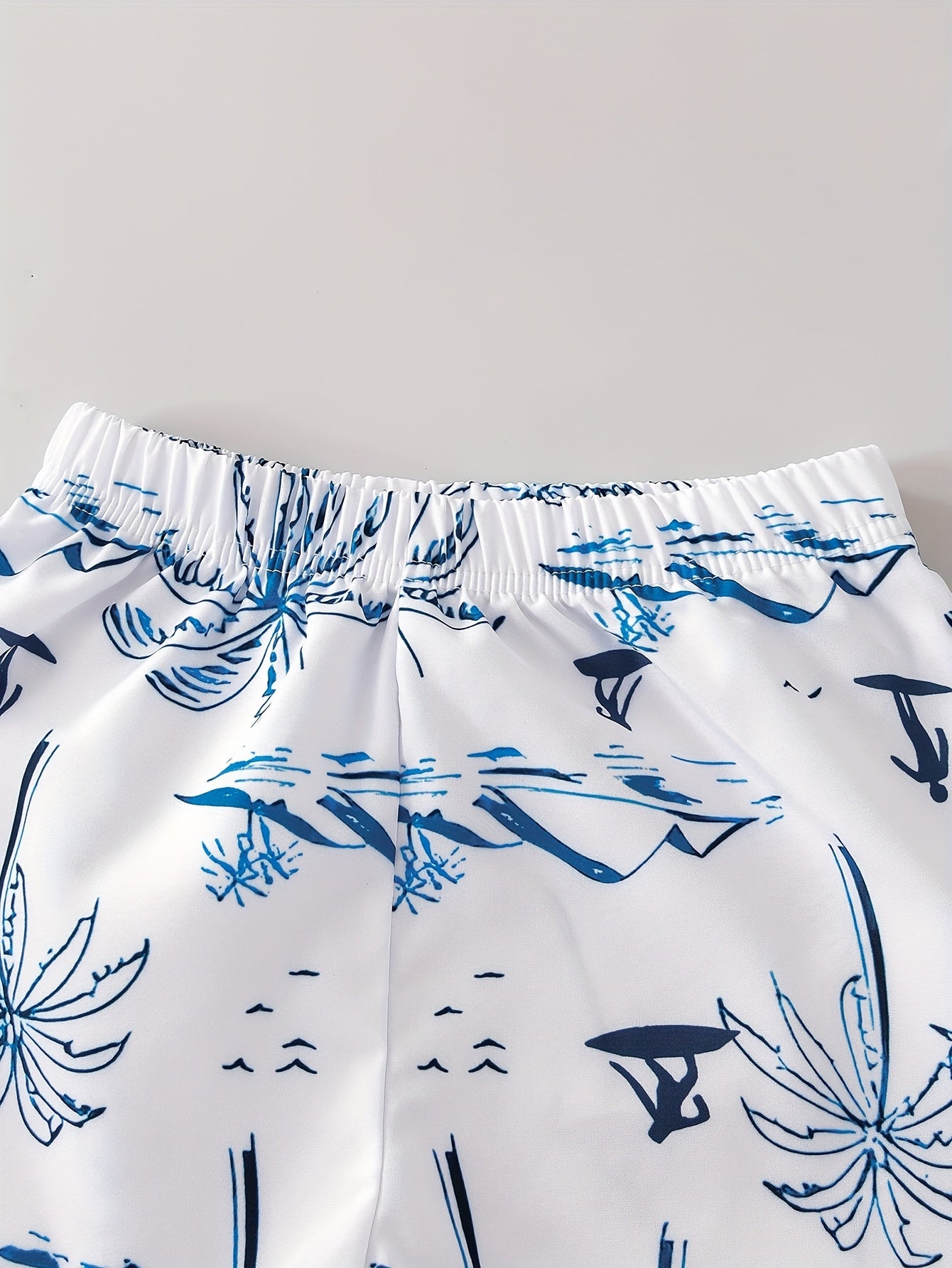Boys' summer fashionable vacation style wove shirt & shorts & fisherman hat, very suitable for seaside vacations, Perfect for Outdoor