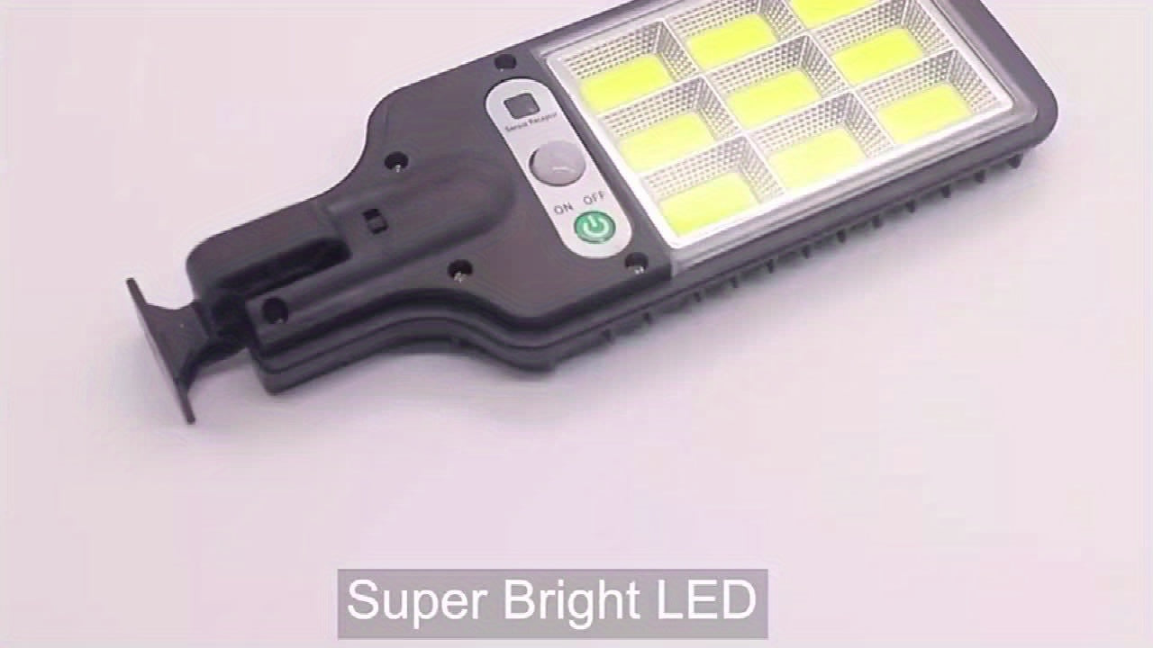 قطعة واحدة من مصابيح الإضاءة الخارجية التي تعمل بالطاقة الشمسية بقوة 8000 وات مع عاكس LED شفاف وجهاز تحكم عن بعد ومستشعر حركة قابل للتعديل - بلاستيك متين، سهل التركيب، إضاءة عالية الجودة تعمل بالطاقة الشمسية، مصابيح شمسية للاستخدام الخارجي