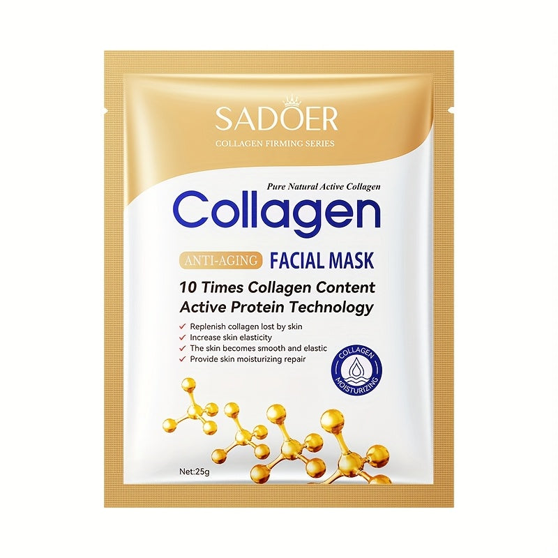 Collagen facial mask, aging Light Beige care product, makes you look younger. It contains collagen, moisturizes and replenishes water, deeply moisturizes and tightens Light Beige, a smooth, mild and non irritating facial Ligh