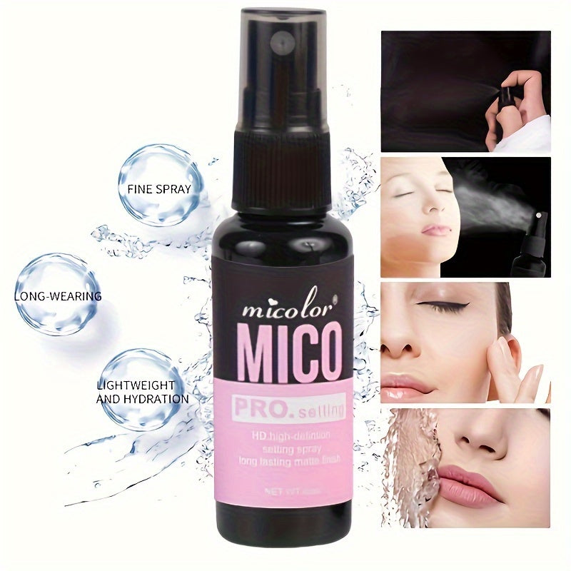 2pcs MICO Makeup Primer and HD Long-Lasting Setting Duo, Pore Minimizing & Color Enhancing Cosmetic Duo, Smooth Finish, White Shade, Under 1 fl oz