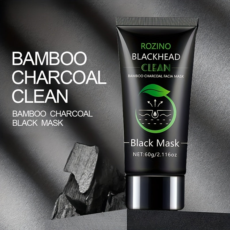 60g bamboo charcoal black mask, Strong moisturiz, deep clean oil control, adsorption dirt, a sweep and light, Light Beige breathe freely, say goodbye to rough and crowded Light Beige, Makes the Light Beige more delicate, mask