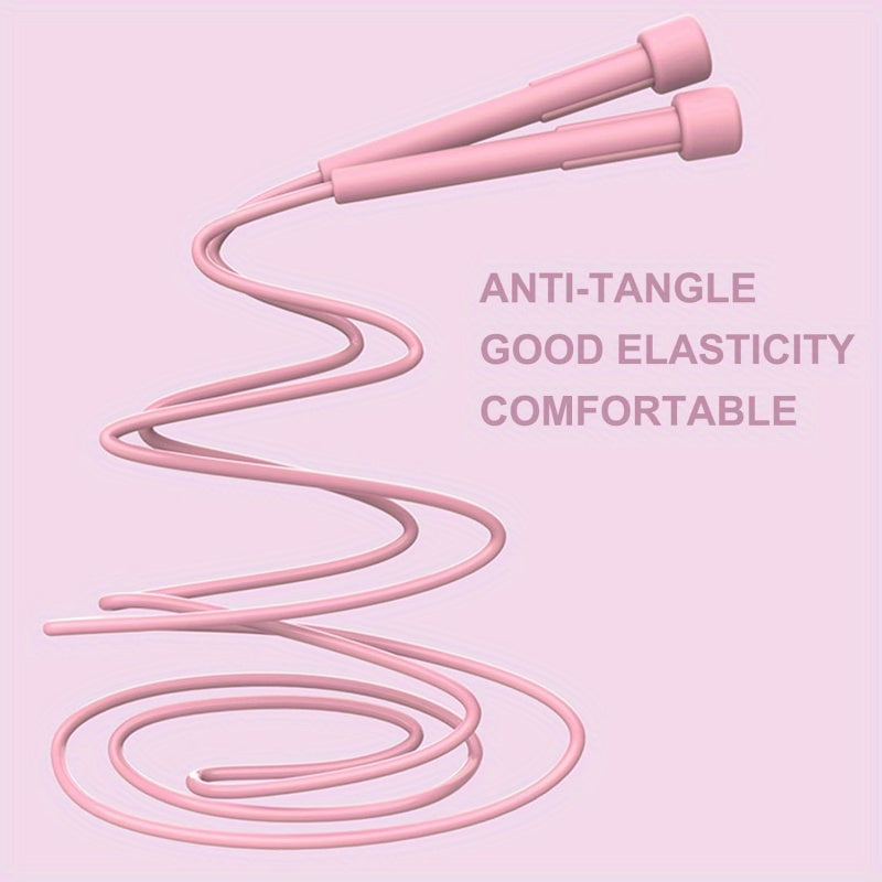 Adjustable Anti-Tangle Jump Rope for Men & Women - Professional Speed Training PVC Rope, Ideal for Home Fitness, Weight Loss, Boxing, and Endurance Exercises, Available in Black, Pink, Blue, Yellow, Green, Jump Ropes for Trai