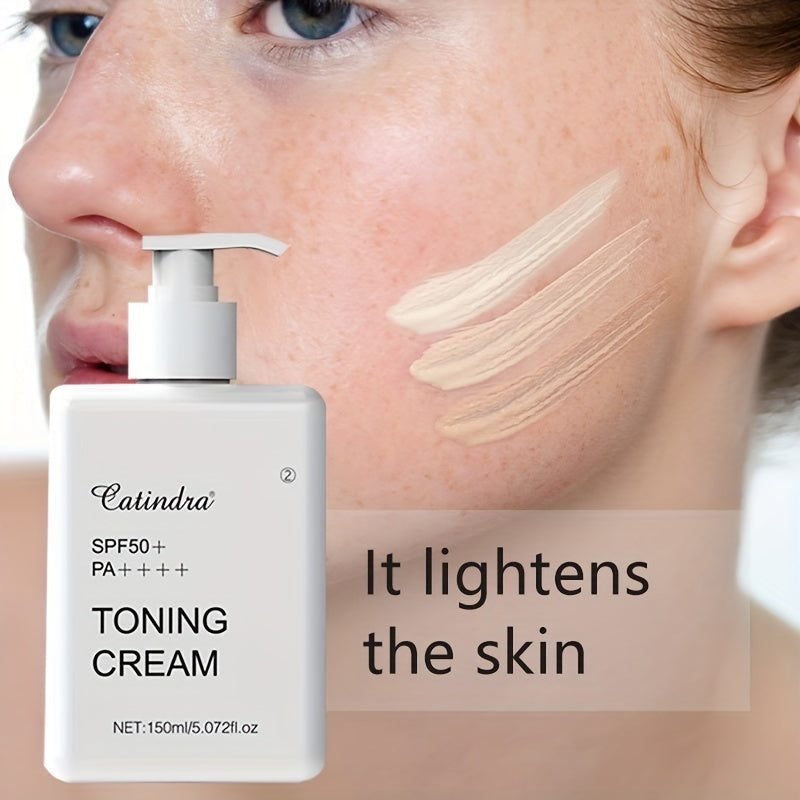 CATINDRA 4-in-1 Mineral Makeup Foundation & Concealer Cream - SPF50, Hyaluronic Acid Infused, Full Coverage for All Skin Tones