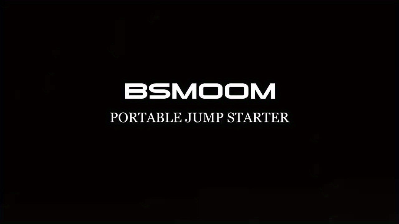 BSMOOM 6000A Car Battery Booster, Portable Car Starter (Up to 10.0L Diesel Or All Gas), 12V Jump Starter with LCD Display, LED Light