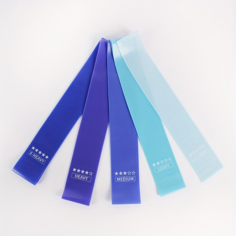 5pcs TPE Resistance Bands, Exercise Workout Bands for Women and Men, Different Levels of Elastic Bands for Home Gym Long Exercise Workout, Great Fitness Equipment for Training, Yoga with Carrying Bag