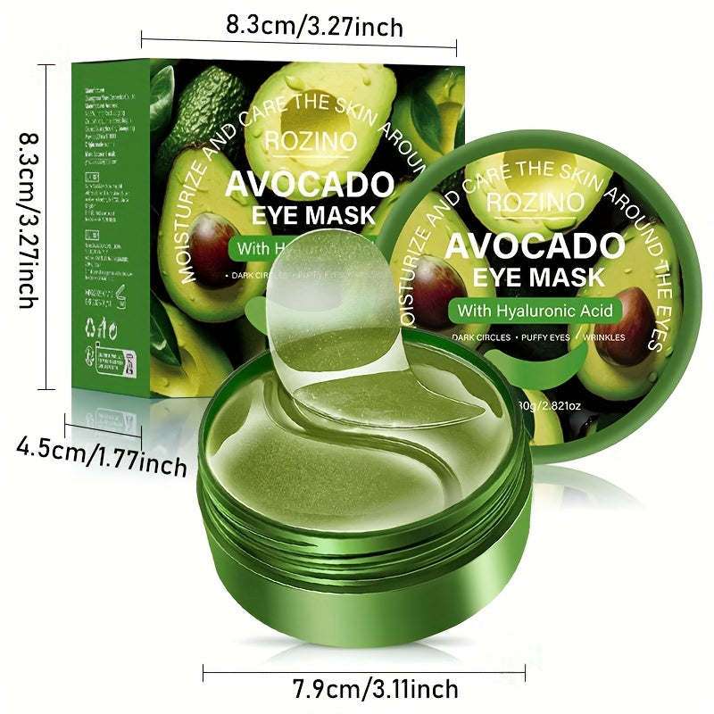 80g Hyaluronic Acid and Avocado Eye Essence Patch. It tightens the eye Light Beige, brightens the complexion, provides deep hydration and is hypoallergenic, suitable as eye makeup primer to Moisturizing Light Beige before app