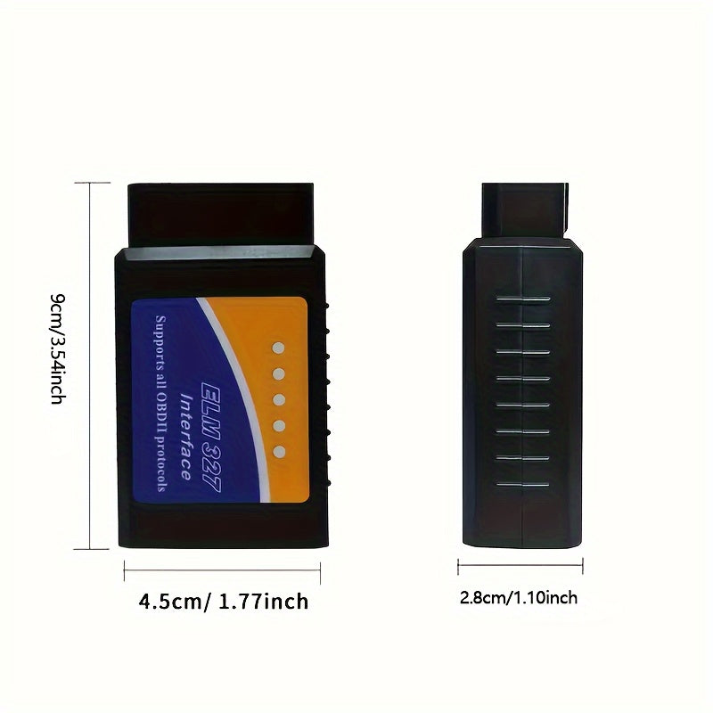 Compact OBD2 Car Diagnostic Scanner - USB Powered, No Battery Required