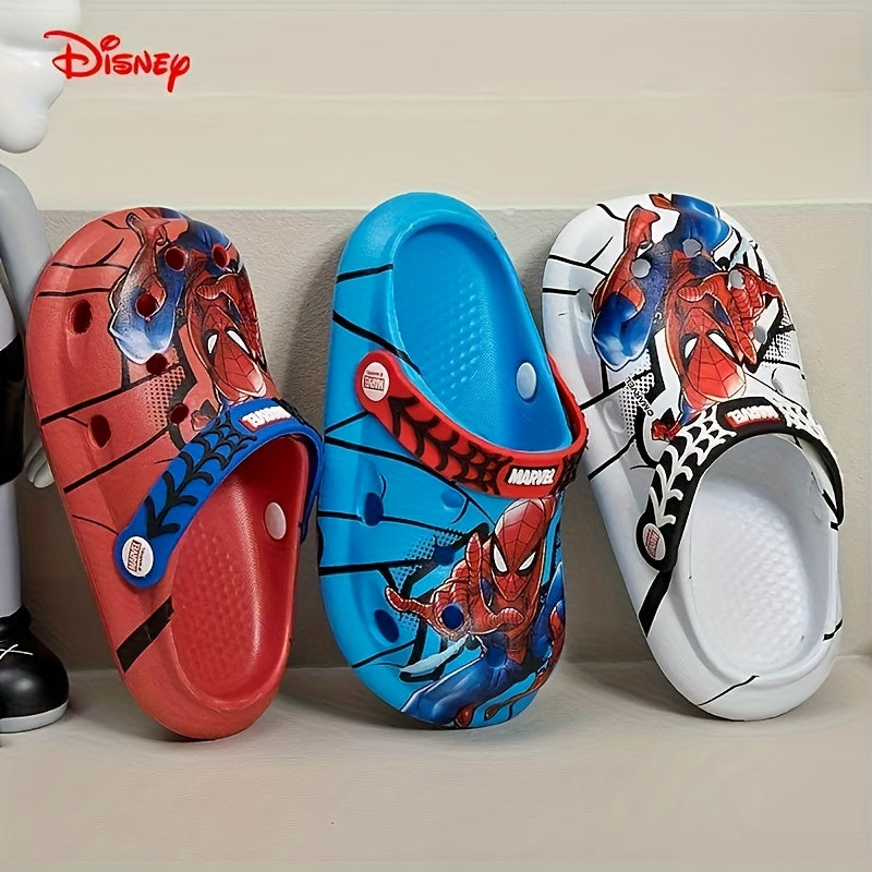 Boys' Summer Slippers Adult Home Slippers Spider-Man Soft Sole Lightweight Garden Shoes Clogs