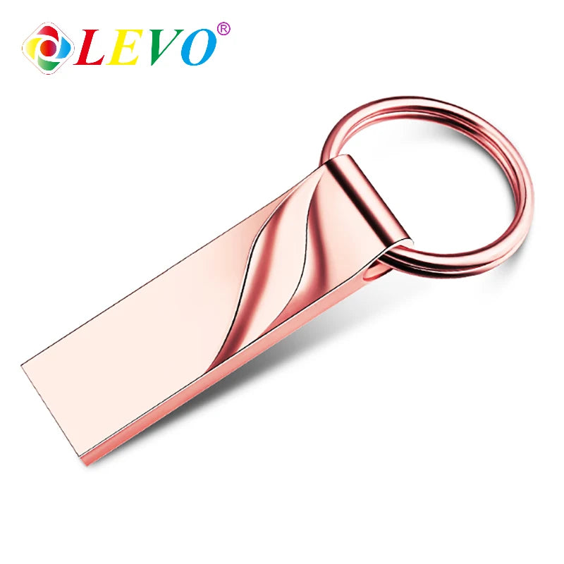 محرك أقراص فلاش USB معدني أصلي 100% USB2.0 8 جيجابايت 16 جيجابايت 32 جيجابايت 64 جيجابايت محرك أقراص USB صغير معدني عالي السرعة 128 جيجابايت ذاكرة فلاش USB