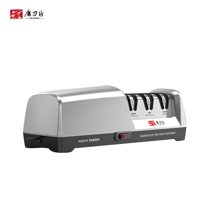TAIDEA Smart Gadgets Kitchen Ware Aiguiseur de couteaux de cuisine électrique en acier diamanté de niveau supérieur TG2302 à 3 étapes