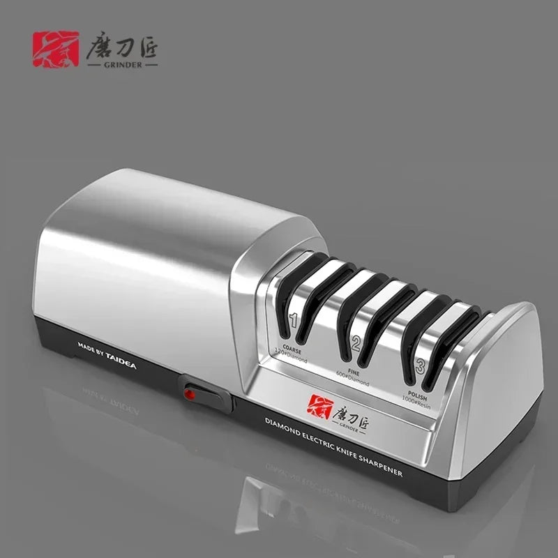 TAIDEA Smart Gadgets Kitchen Ware Aiguiseur de couteaux de cuisine électrique en acier diamanté de niveau supérieur TG2302 à 3 étapes