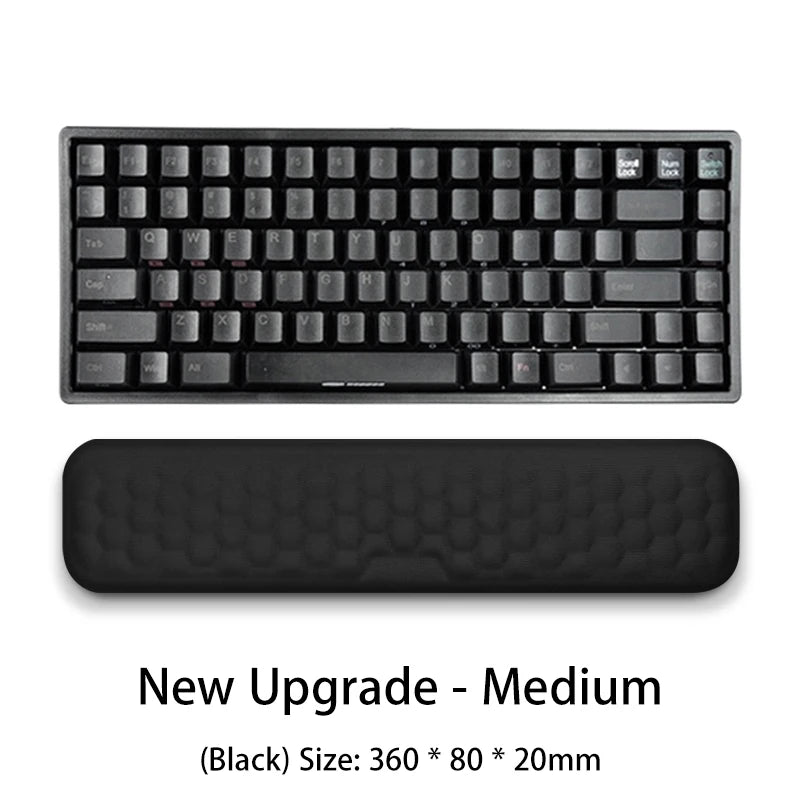 Repose-poignet ergonomique pour clavier et souris, protection pour le bureau, détente du poignet, tapis de souris en mousse à mémoire de forme, tapis de souris pour ordinateur portable