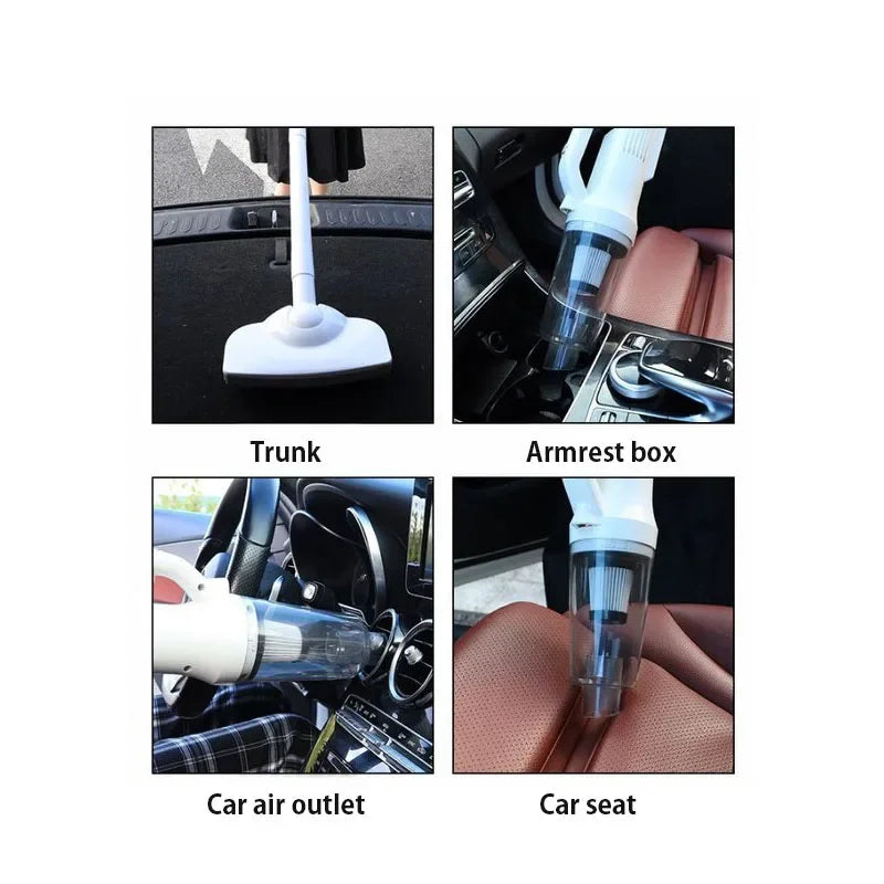 Machine de nettoyage multifonction pour appareils ménagers, aspirateur de voiture sans fil puissant, filtre en métal, portable et portatif