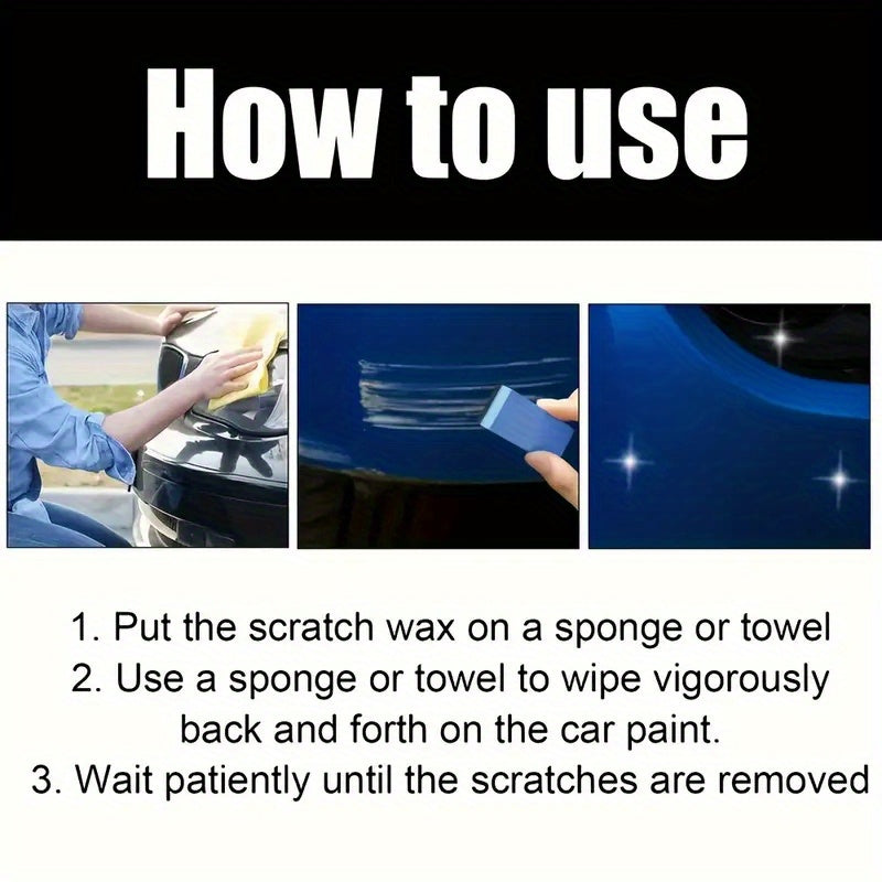 Universal Car Paint Scratch Repair Wax Kit - ABS Material, Fast Scratch Removal, Restore All Paint Luster And Brightness, Car Supplies Care Repair Cream