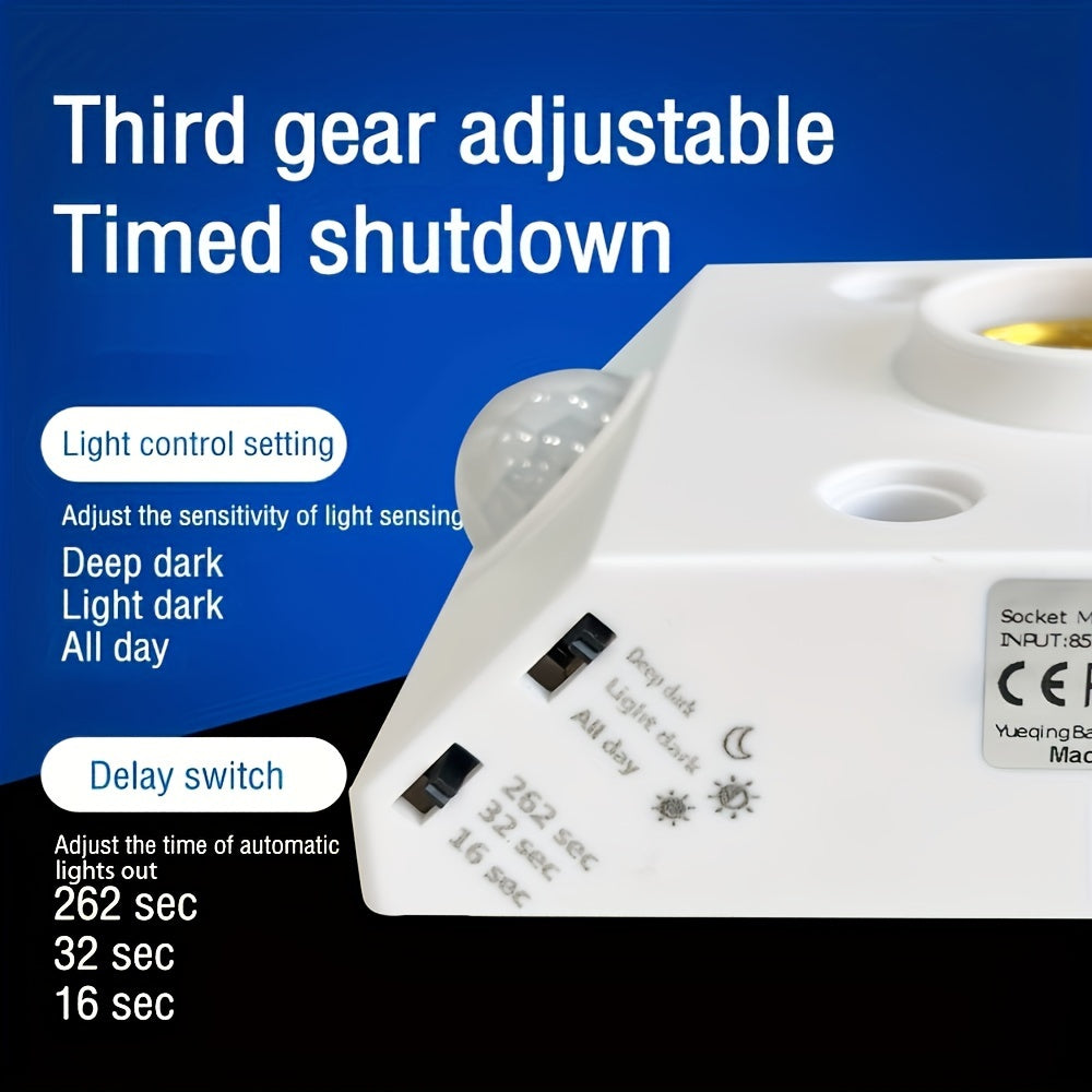 Easy-Install LED Motion Sensor Light - Automatic Infrared Human Detection, E26/E27 Base, Perfect for Indoor Use