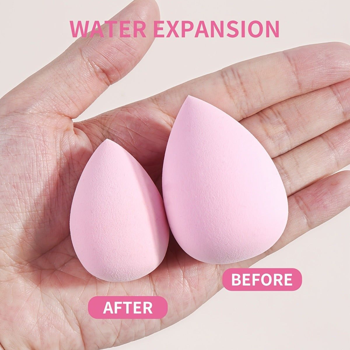 1pc Ultra-Soft Hydrophilic PU Makeup Sponge - Dual-Use, Wet & Dry Beauty Blender for Flawless Foundation Application, Fragrance-Free, Suitable for All Skin Types