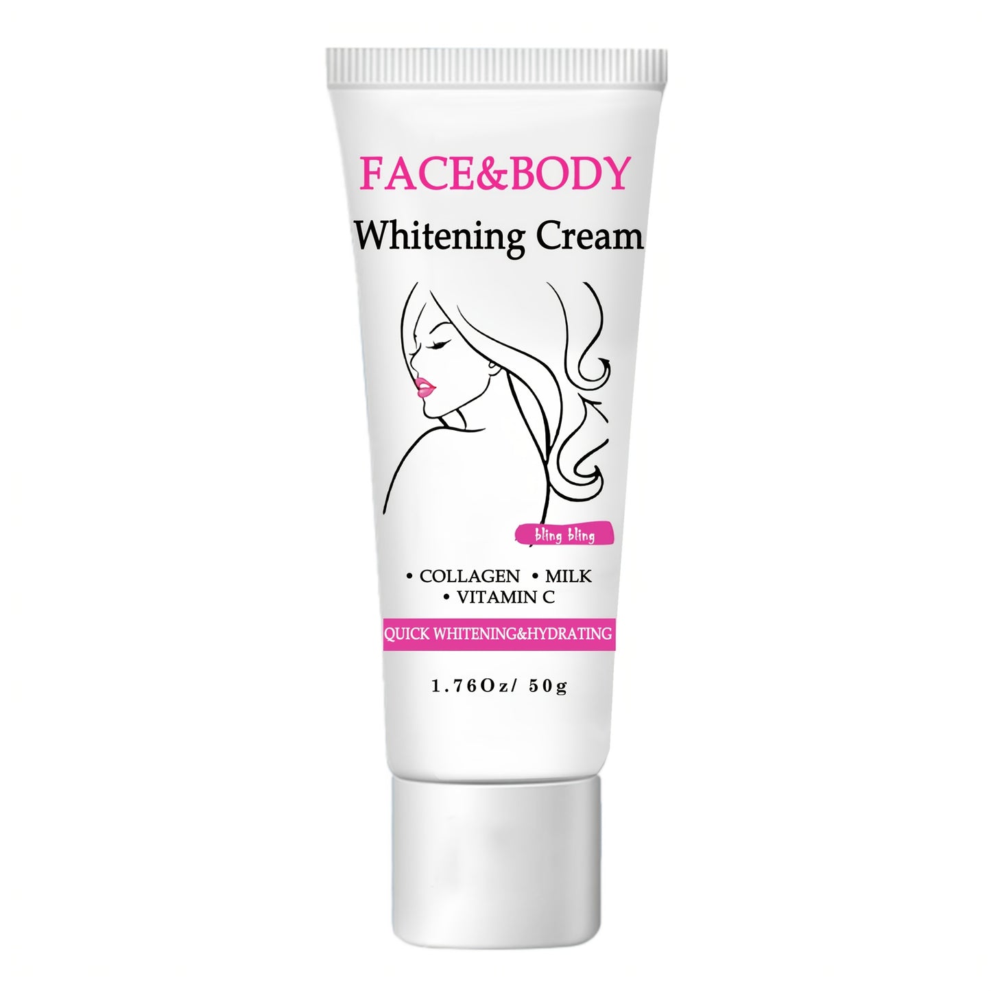 Face And Body Brightening Cream - Tone up Cream, Face & Body Makeup, Suitable for Face, Neck, Armpits, Joints And Other Parts, Mild Texture, Brightening And Moisturizing at The Same Time, Suitable for Men And Women, 50G/1.76O