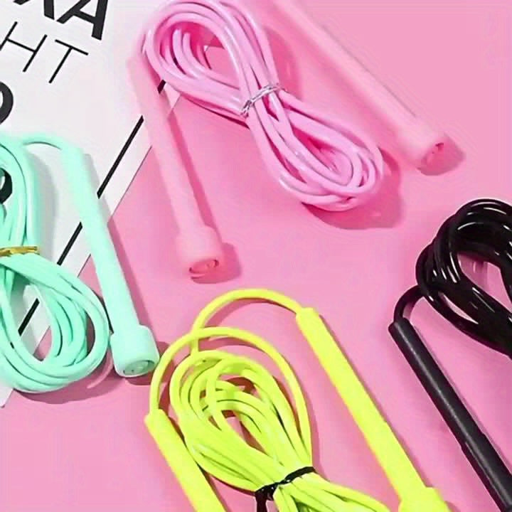 Adjustable Anti-Tangle Jump Rope for Men & Women - Professional Speed Training PVC Rope, Ideal for Home Fitness, Weight Loss, Boxing, and Endurance Exercises, Available in Black, Pink, Blue, Yellow, Green, Jump Ropes for Trai