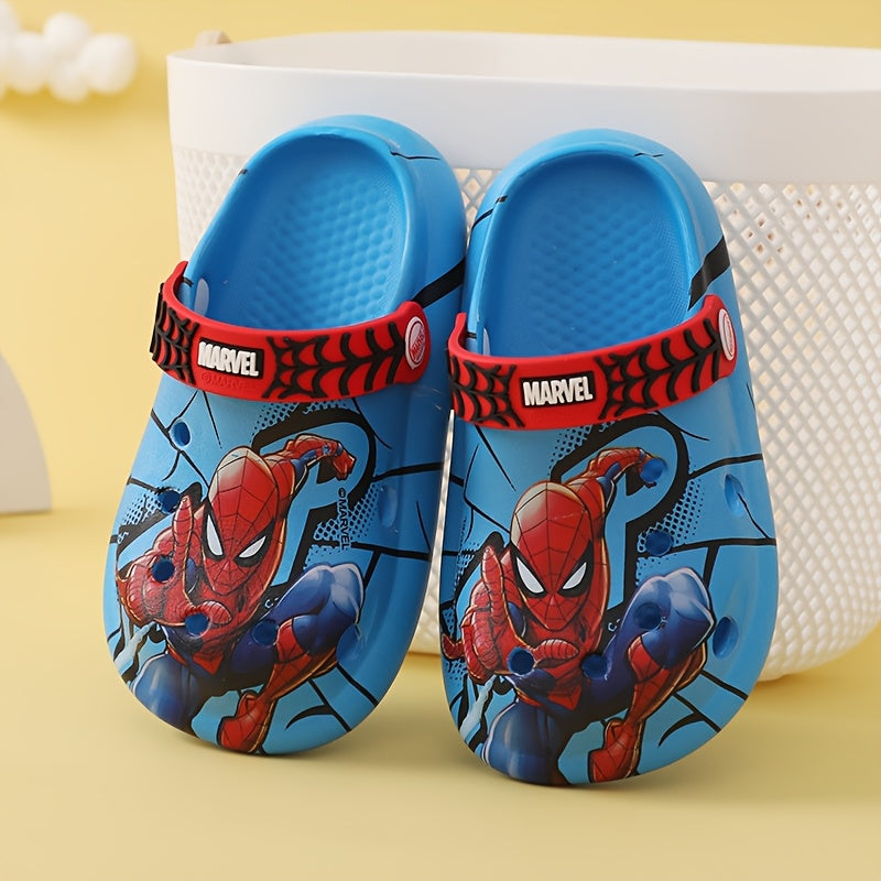 Boys' Summer Slippers Adult Home Slippers Spider-Man Soft Sole Lightweight Garden Shoes Clogs