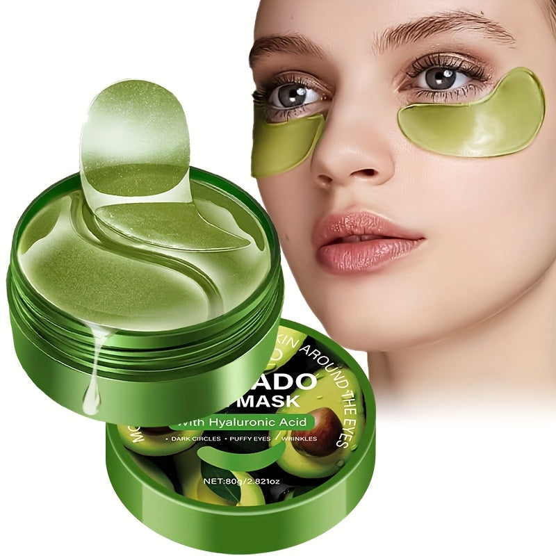 80g Hyaluronic Acid and Avocado Eye Essence Patch. It tightens the eye Light Beige, brightens the complexion, provides deep hydration and is hypoallergenic, suitable as eye makeup primer to Moisturizing Light Beige before app
