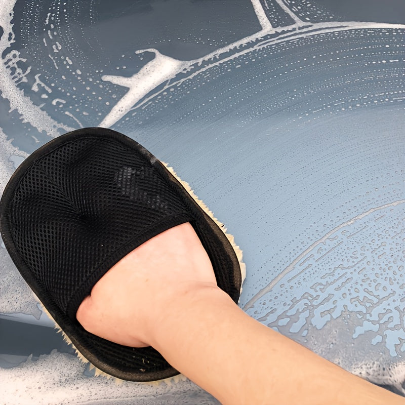 Ultra-Soft Microfiber Car Cleaning Glove, 24.99cm x 8.89cm, Perfect for Auto Detailing & Maintenance