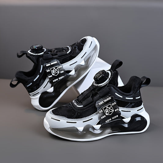 Boys' Colorful Athletic Sneakers - Breathable Mesh Upper, Non-Slip EVA Sole, Closure, Warm & Stylish for All Seasons, Boy Shoes