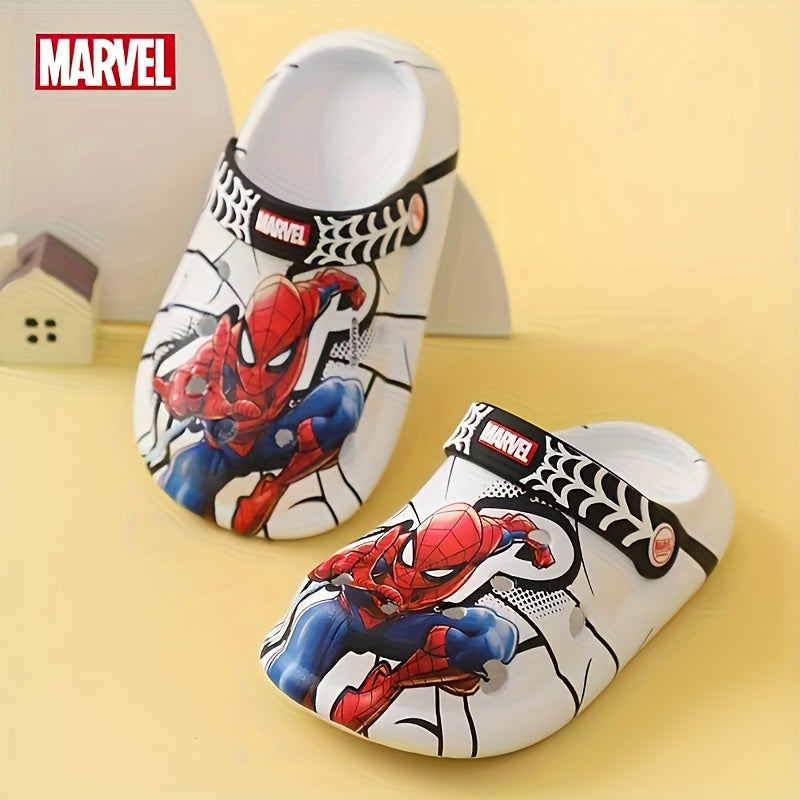 Boys' Summer Slippers Adult Home Slippers Spider-Man Soft Sole Lightweight Garden Shoes Clogs